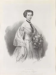 Erzsébet osztrák császárné portréja, 1853.