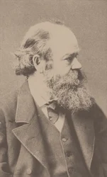Robert von Hornstein zeneszerző portréja 1833-1890.