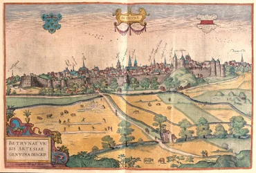 Bethune Pas de Calais-ban, Franciaországban (metszet
