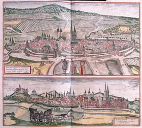 Halberstadt és Quedlinburg, Németország (metszet