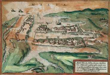 Kilátás Máltára (metszet