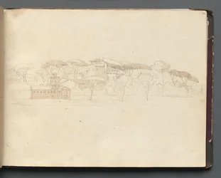 Album Róma és környéke panorámával, Tájtanulmányok, 30a. oldal: Római panoráma.