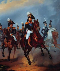 I. Miklós tiszteivel, 1835