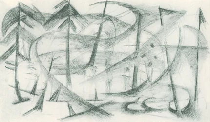 Franz Marc - Sketchbook from the field - Sheet 35