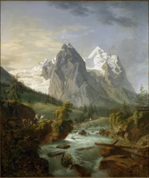 Kilátás a Wetterhornra Rosenlauiból