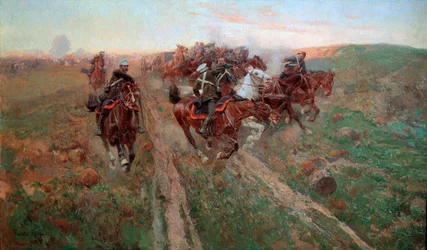 Jelenet a Kuryuk-Dara-i csatából 1854 júliusában, 1900.