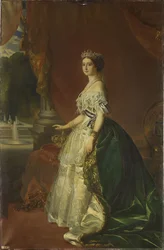 Eugénie de Montijo 1826-1920, francia császárnő portréja, 1853