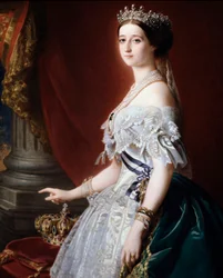 Eugénie francia császárné (Eugenia de Montijo) portréja
