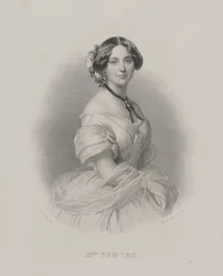 Henriette Sontag operaénekesnő portréja 1806-1854, c. 1850.