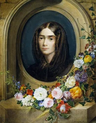 Katharina Petter (született 1849-ben) portréja. Franz Xavier Petter (1791-1866) festménye