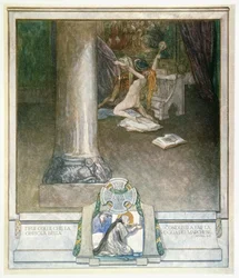 Illusztráció Dante „Isteni színjátékából”, Inferno, XVIII: 55
