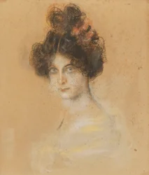 Franz von Lenbach - Saharet ausztrál kanásztáncosnő portréja, 1899