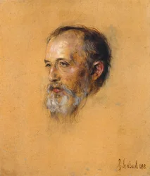 Hermann Levi karmester és zeneszerző portréja 1839-1900, 1898.