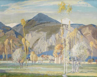 Tengeri Alpok, Alassio közelében (Tempera selyemre fektetve)