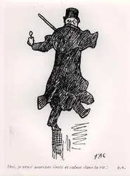 Paul Verlaine élete végén, a „La Plume” c. 1890 (toll és tinta papíron) (f/w fotó)