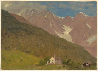 Rajz, Alpesi táj Svájcban, 1868. augusztus