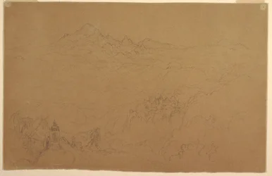 Rajz, Andok tájkép, 1853. július
