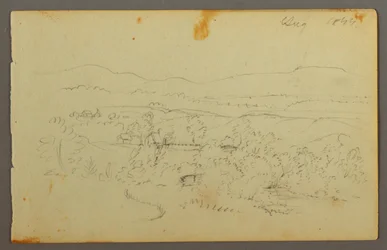 Rajz, Széles völgy tanyákkal, 1844