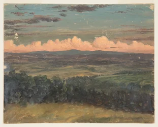Rajz, Catskills Hudson felől, New York, 1870-80