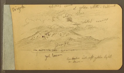 Rajz, Felhős hegyek, 1889
