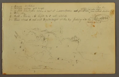 Rajz, Felhő tanulmány, 1844