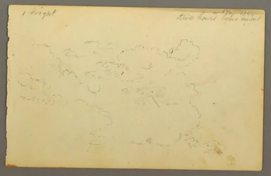 Rajz, Felhő tanulmány, 1844