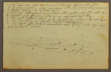 Rajz, Felhő tanulmányok, valószínűleg 1844
