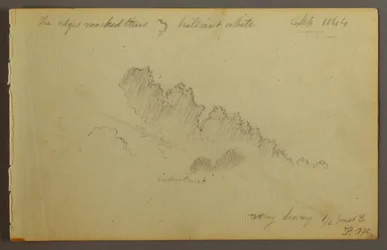 Rajz, Felhő tanulmány, 1844