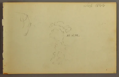 Rajz, Felhő tanulmány, 1844