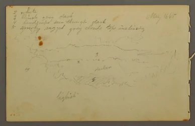 Rajz, Felhő tanulmány, 1844