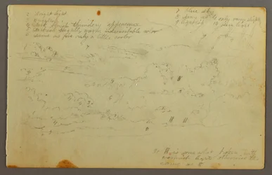 Rajz, Felhő tanulmány, valószínűleg 1844