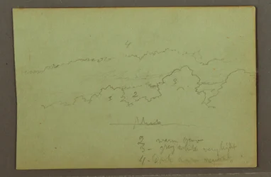 Rajz, Felhő tanulmány, valószínűleg 1856