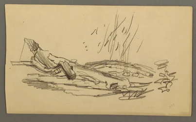 Rajz, Kidőlt fa, valószínűleg 1877