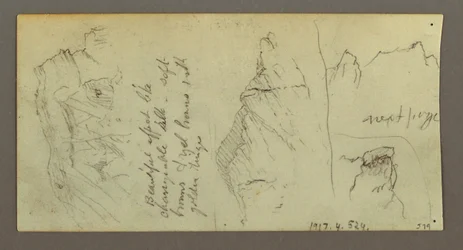 Rajz, Tevelen lovagló alak, ülő teve, valószínűleg 1868