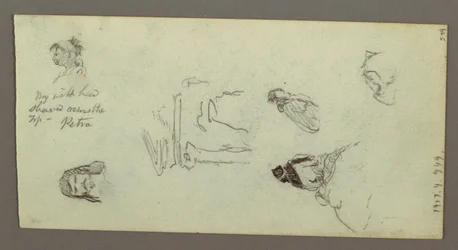 Rajz, Figurális tanulmányok, Ridge, valószínűleg 1868