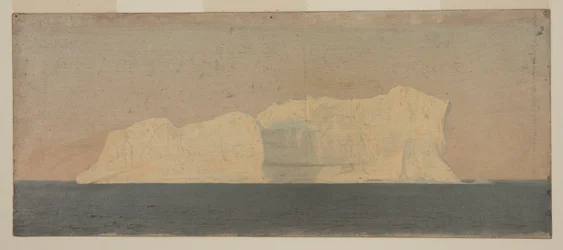 Rajz, úszó jéghegy, Labrador, 1859. június vagy július