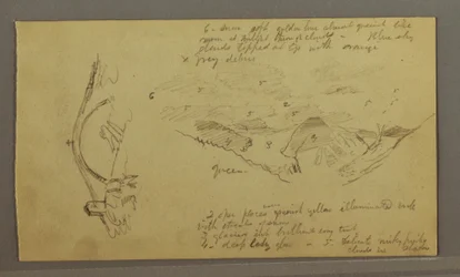 Rajz, Glacier, híd és ház, 1868 szeptembere
