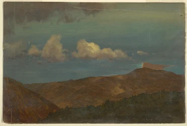 Rajz, Dombos táj, 1865