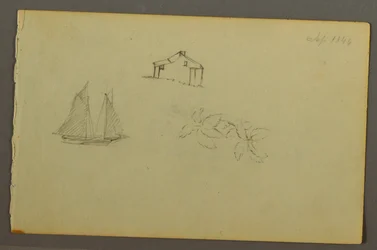 Rajz, Ház, vitorlás, üzem, 1844. szeptember