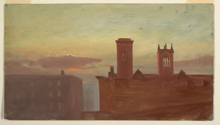 Rajz, Housetops/Hudson, 1867 körül.