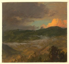 Rajz, tájkép, 1865