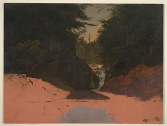 Rajz, Maine, Mountain Stream, 1851. augusztus-szeptember, 1851. augusztus-szeptember