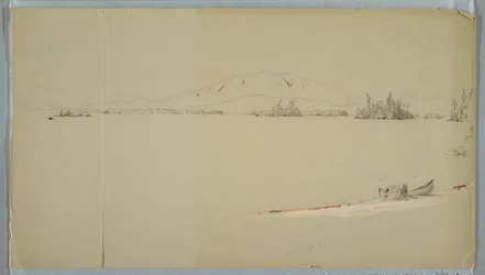 Rajz, Millinocket-tó, Maine, 1878 szeptembere