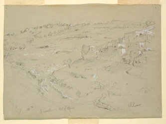 Rajz, Olajfák hegye, Betánia, Siloám és Jeruzsálem, Palesztina [Betánia és Silwan, Kelet-Jeruzsálem és Jeruzsálem, Izrael], 1868. február 7. és 10.