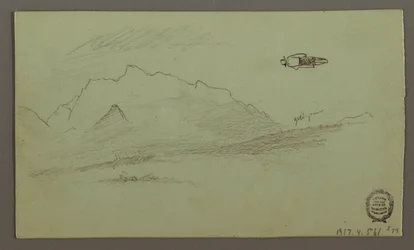 Rajz, Hegycsúcsok, valószínűleg 1868