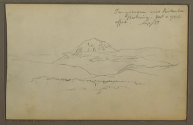 Rajz, Tunguragua-hegy, Riobamba, Ecuador, 1853. szeptember