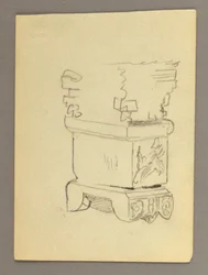 Rajz, Szarkofág, valószínűleg 1868-69