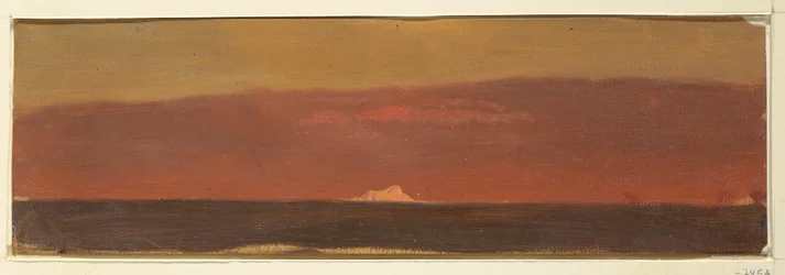 Rajz, Tengeri táj jégheggyel, 1859