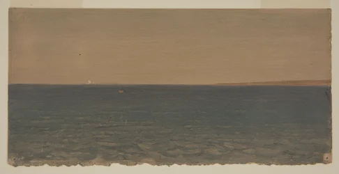 Rajz, Tengeri táj jégheggyel, 1859