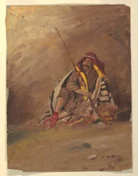 Rajz, Ülő beduin, valószínűleg 1868 februárja